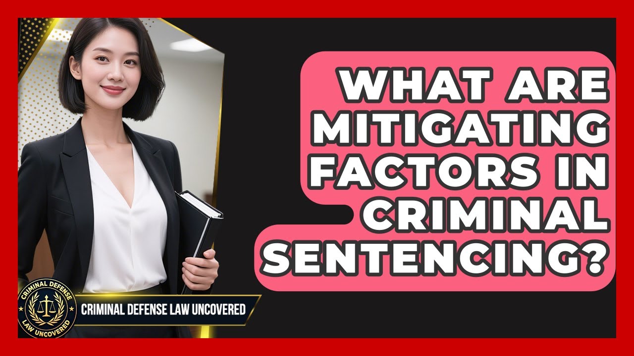 What Are Mitigating Factors In Criminal Sentencing? - Criminal Defense Law Uncovered