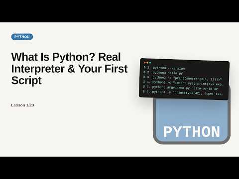 Python Web Development Basic Series What Is Python Real Interpreter Your First Script