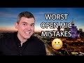 Top 5 Most Embarrassing Standup Comedy Open Mic Mistakes | How to Do Standup | Part One