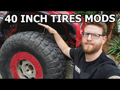 BEST MODS for Running 40 INCH TIRES on Jeep Wrangler JK
