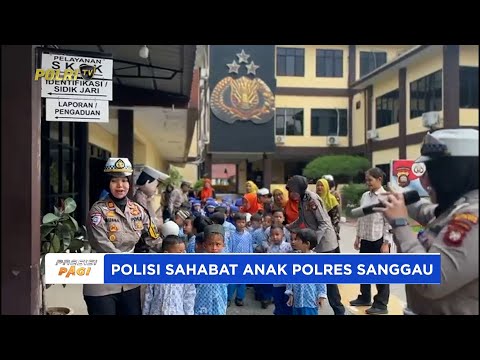 SATLANTAS POLRES SANGGAU GELAR POLISI SAHABAT ANAK TANAMKAN TERTIB LALU LINTAS SEJAK USIA DINI