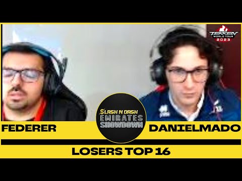 Danielmado vs Federer Top 16 Losers - Tekken 7 | Slash N Dash Emirates Showdown 2023 #slashndash