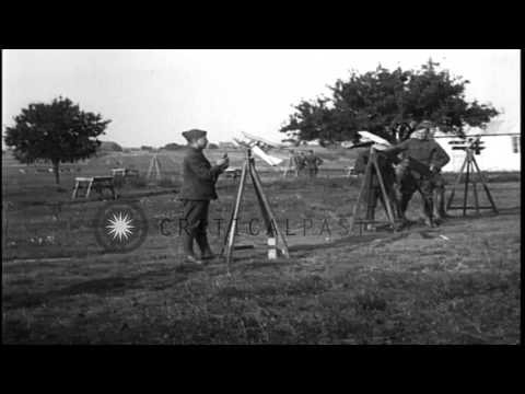 Students aim their guns at their targets at the Second Aviation Instruction Cente...HD Stock Footage