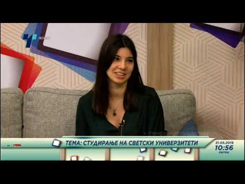 NOVA 2019 graduates, Nina Decheva and Marija Andreevska  featured on Telma TV