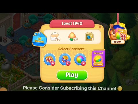 Matchington Mansion Level 1940, Level  1941, Level 1942 & Level 1943 - NO BOOSTER LEVELS