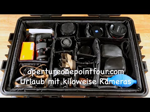 Fotokoffer gepackt - Urlaub mit kiloweise Kameras