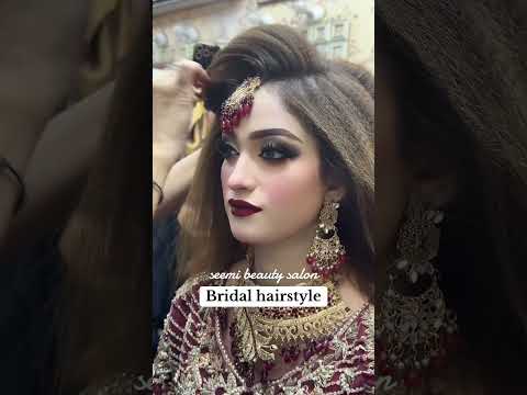 Bridal hairstyling tutorial | Seemi khan official #seemibeautysalon #bridalhairstyle