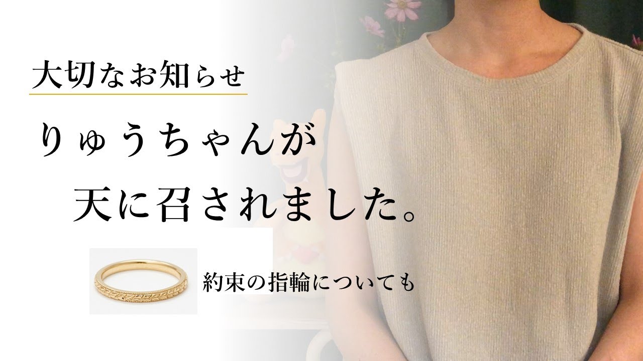 【大切なお知らせ】りゅうちゃんが永眠しました。