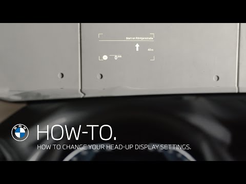 Part of a video titled How to change your Head-Up Display settings with BMW Operating ...