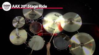 Video thumbnail for 20" AAX Stage Ride by SABIAN Cymbals
