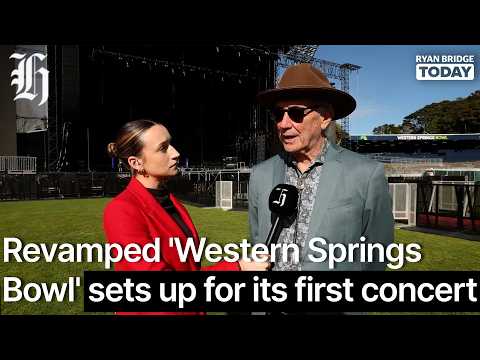 Thumbnail for Auckland's revamped 'Western Springs Bowl' sets up for its first concert | Ryan Bridge TODAY