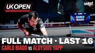 Aloysius Yapp vs Carlo Biado | Last 16 | 2025 UK Open Pool Championship