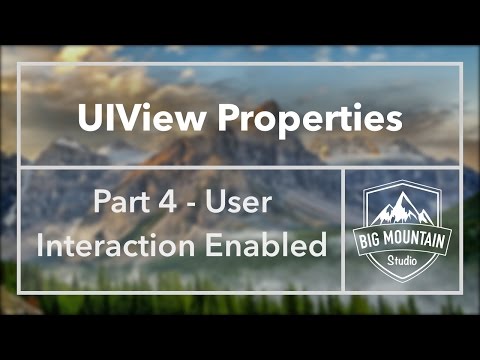 UIView Properties Part 4 - User Interaction Enabled and Event Queue (iOS, Xcode 8)
