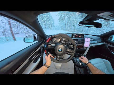 POV NON-STOP DRIFTING A 575HP BMW M4 IN THE SNOW ❄️‼️