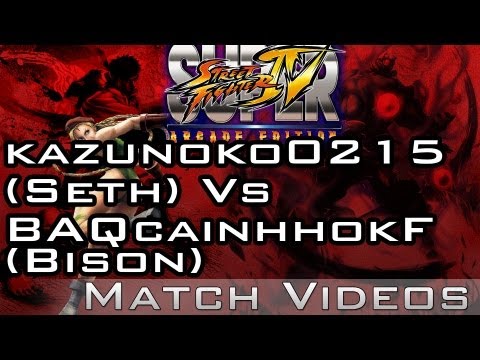 kazunoko0215 (Seth) Vs BAQcainhhokF (Bison) SSF4 AE 2012 Match Video Super Street Fighter 4