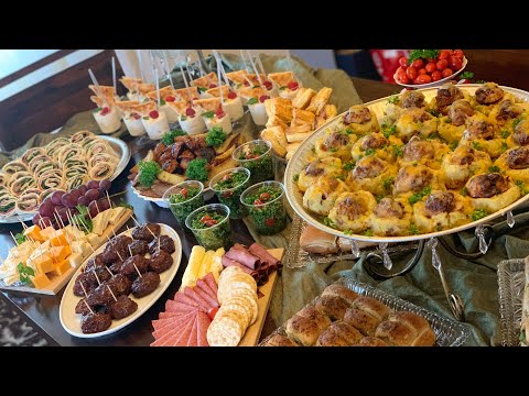 Party Appetizer Buffet Table - Galore Of Flavors