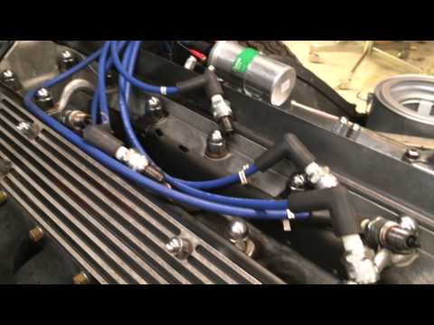 Jaguar E type engine run