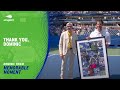 dominic thiem s emotional final point u0026 retirement tribute 2024 us open