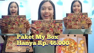 PAKET MY BOX DARI PIZZA HUT❗UNBOXING PIZZA SEHARGA Rp.46.000