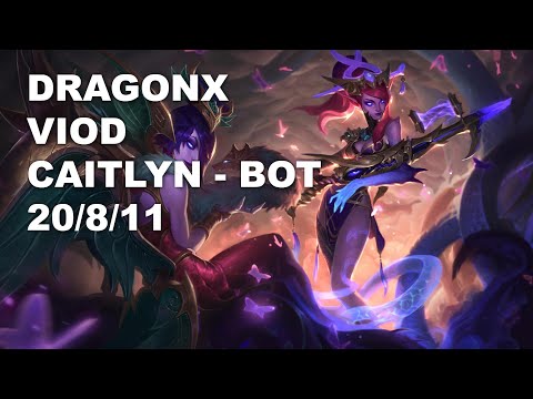 DragonX Viod Bot Caitlyn vs Ezreal - KR Master Patch 10.8