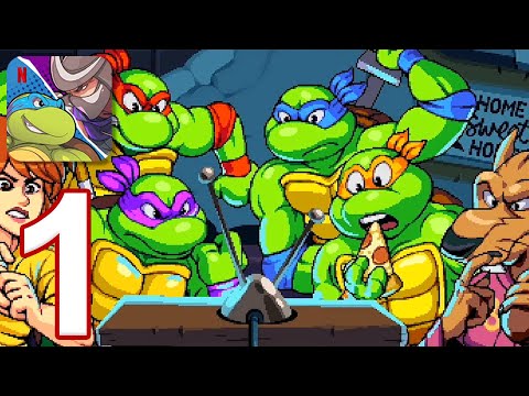 TMNT: Shredder's Revenge - Gameplay Walkthrough Part 1 - Episodes 1-8 (iOS, Android)