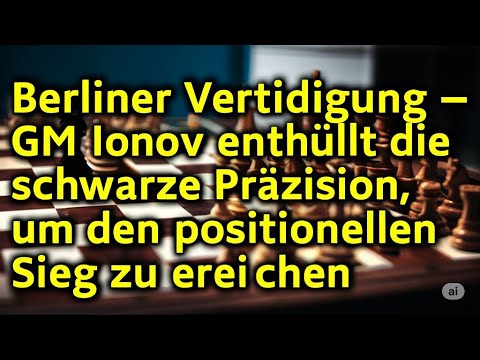 Berliner VerteidigungGM Ionov enthüllt die schwarze Präzision um den positionellen Sieg zu erreichen
