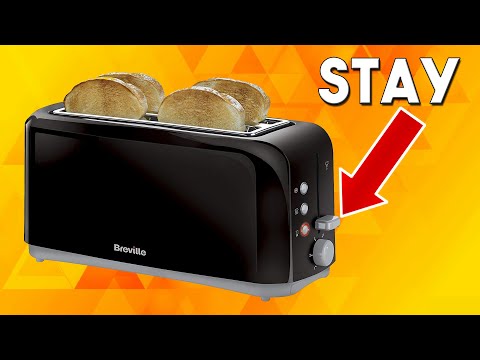 Toaster Lever Won't Stay Down - Easy Fix If It Has Power - Breville Vtt233 4-Slice Toaster