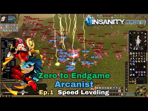 Insanity FlyFF - Arcanist  ZTE - Ep.1 - Speed Leveling
