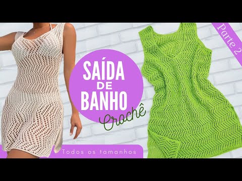 Saída de banho de crochê regata - Parte 2 |MOÇA PRENDADA