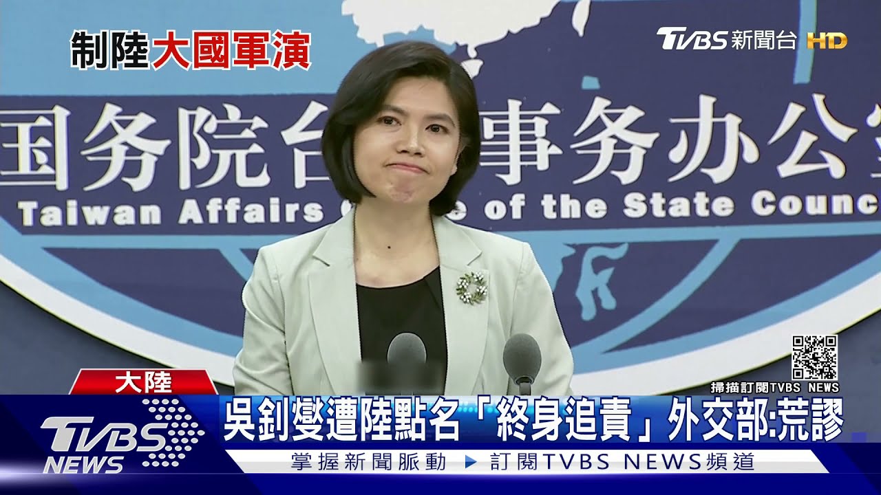 吳釗燮被陸點名「台獨頑固份子終身追責」 外交部:荒謬