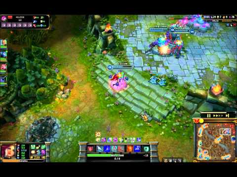 3 Penta Kill in 1 game - League Of Legends - Katarina - LoLoW