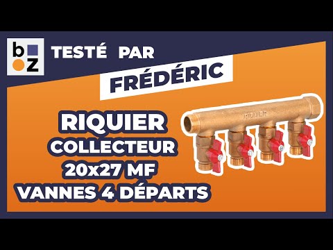 Collecteur 20x27 MF prè-équipé avec vannes 15x21 RIQUIER