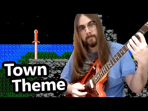 Zelda II: The Adventure of Link - Town Theme [Ambient Guitar / Synth / Bass Cover]