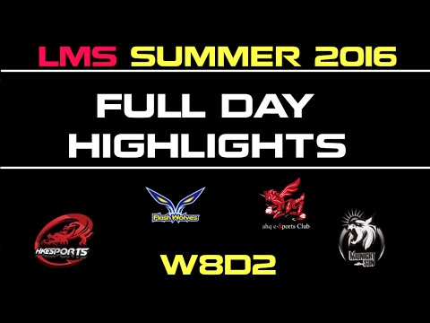 LMS Full Highlights W8D2 M17 vs TM | HKE vs MSE | FW vs AHQ Summer 2016 - LMS LOL