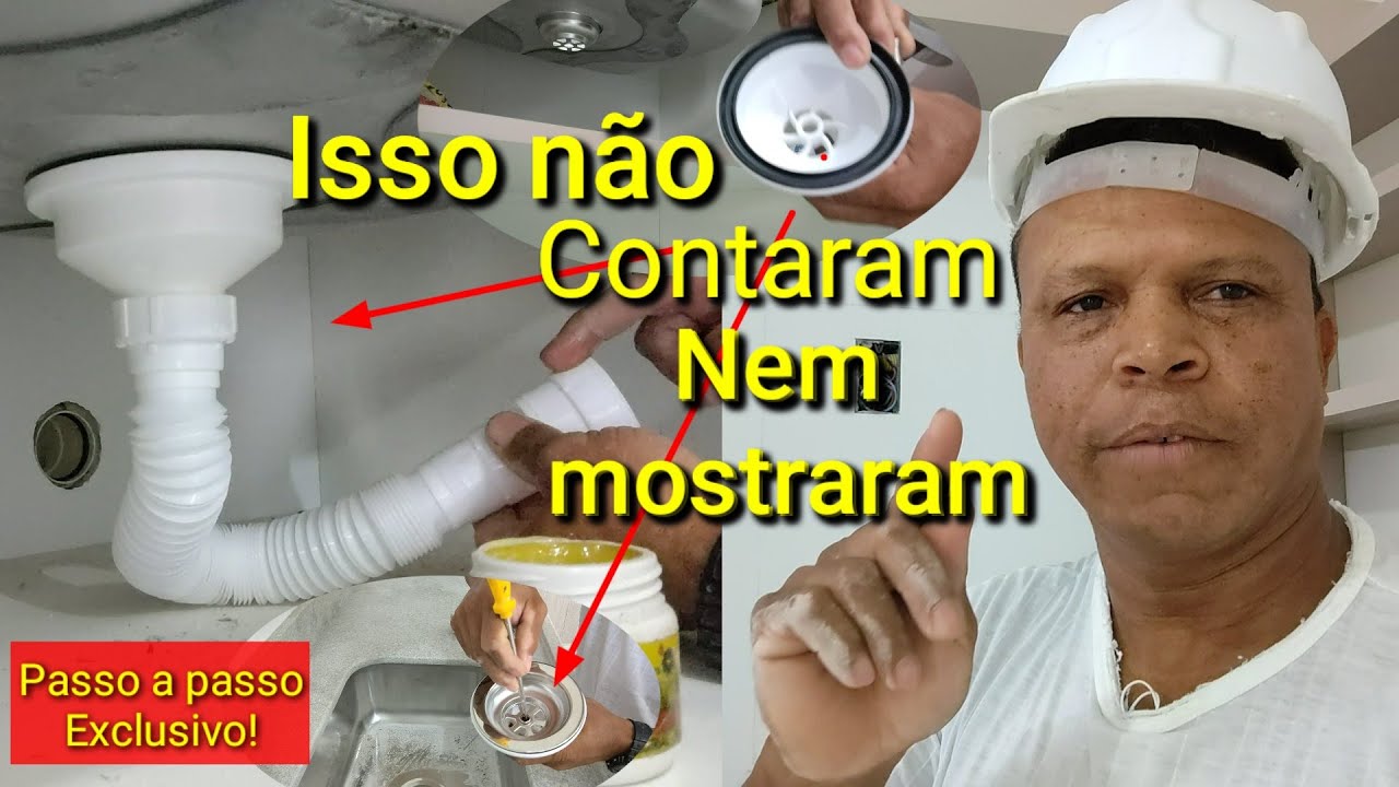 Dica inédita! Instalar sifão flexível e válvula grande!