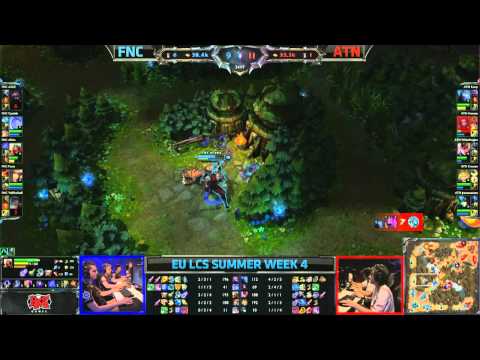 Fnatic (FNC) vs Alternate (ATN) || EU LCS Summer 2013 W4D2 || Full Game HD
