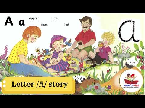 Jolly Phonics Story - Letter A from Group 1