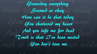 You don&#39;t Love Me lyrics (HD)