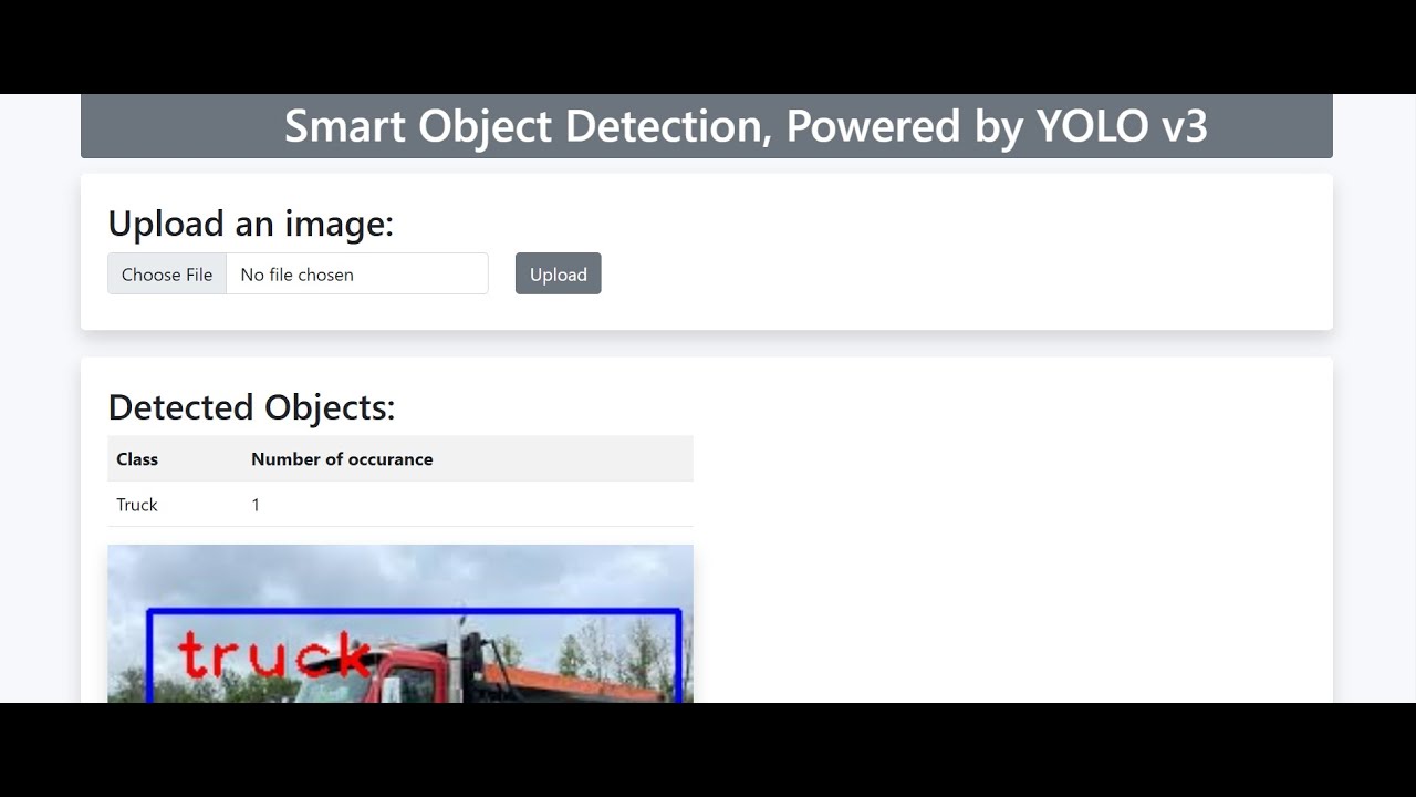 Object Detection Website