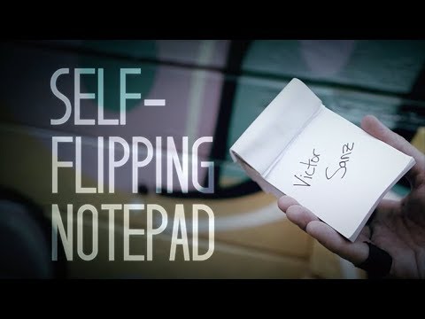 Self-Flipping Notepad by Victor Sanz - Magicland.se