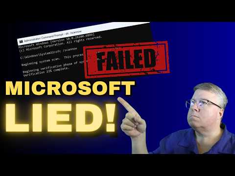 Microsoft Lied: Why SFC /Scannow Never Works (Until Now)