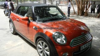 Mini Cooper Convertible Soft Roof Top Opening And Closing Operation