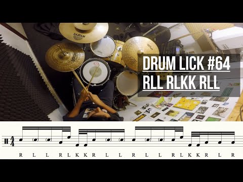 DRUMS - Slick Drum Lick #64   Rll RLKK Rll