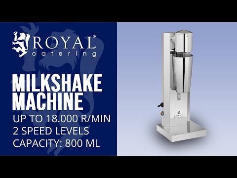 video - B-varer Milkshakemaskin - 800 ml - 18 000 o/min