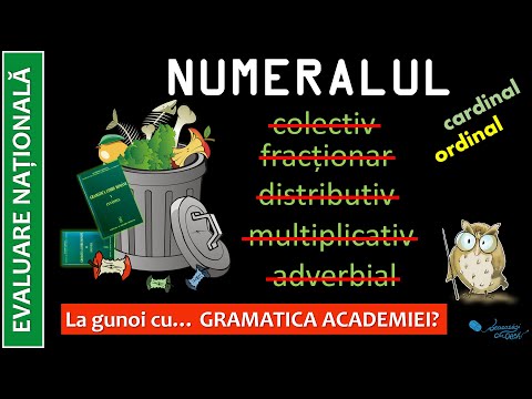 NUMERALUL - clasificare (schimbări față de gramatica tradițională - CU EXPLICAȚII)