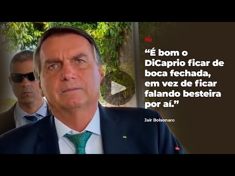Bolsonaro manda Leonardo DiCaprio ficar de boca fechada após ator apoiar voto jovem no Brasil