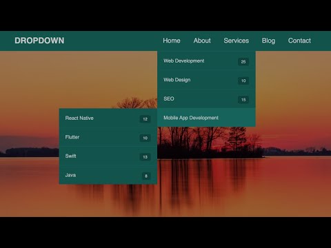 How To Make Responsive Drop Down Menu || HTML And CSS