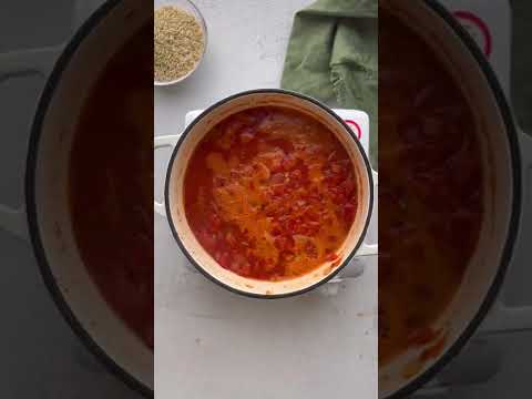 Receita de sopa de tomate e arroz