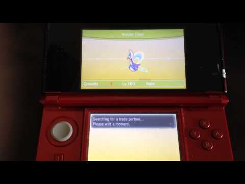 pokemon X and Y wonder trade shiny cresselia