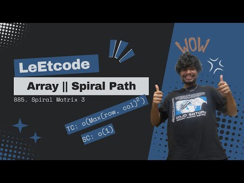 885.  Spiral Matrix III  Leetcode || Array || Matrix